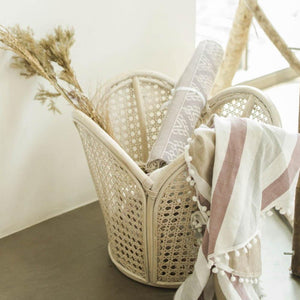 White Solihiya Basket and Planter - image