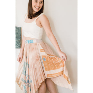 Pleated Upcycled Skirt - image