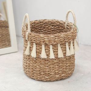 Tassel Seagrass Basket - image