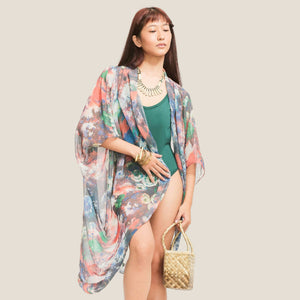 Akwarela Flowy Kimono - image