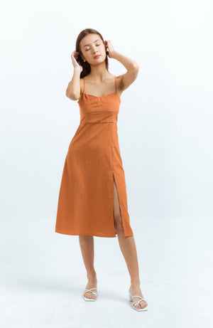 Arizona Dress in Tangerine - image