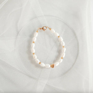 Heart Pearl Bracelet - image