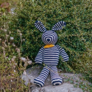 Stripey Bunny Plushie - image