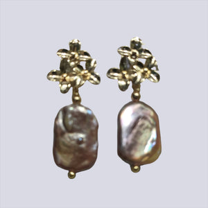 Square keishe earrinhs - image