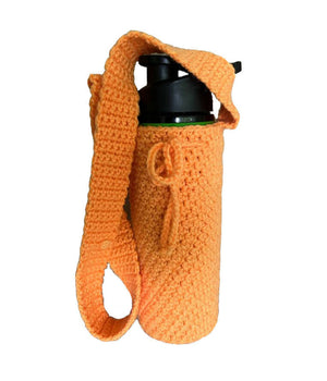 Crocheted Bottle Holders with Long Strap - image