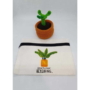 Potted Plant Plushie and Pouch - image