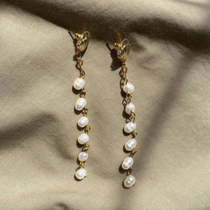 Fresh Water Pearl Chandelier Earrings - image