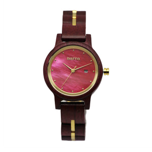 Cassiopeia Fuchsia Wooden Watch - image