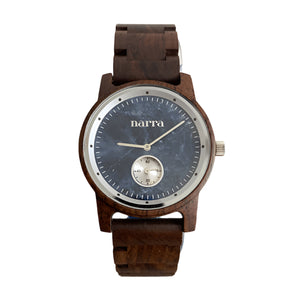 Blue Waves Wooden Watch - image