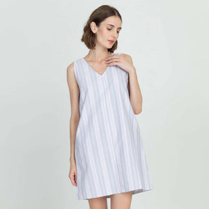 V-neck A-line Dress - image