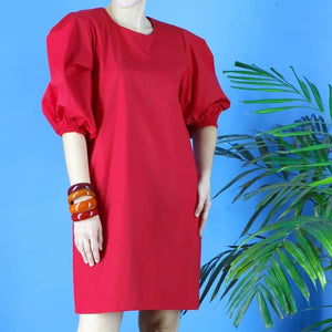 GEORGE DRESS IN RED - image