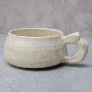 Stoneware Rustic Soup Bowl with handle - image