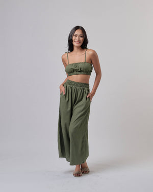 Flow with It Linen Wide Leg Coords - image