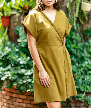 SOLARIS Wrap Dress EARTH - image