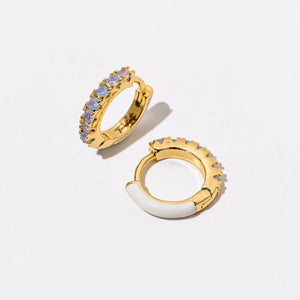 Silly Reversible Hoops in Opal - image