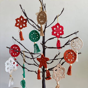 Crocheted Christmas Ornaments - Set of 12 - image