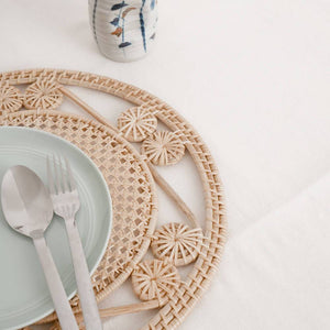 Rattan Flower Placemat - image