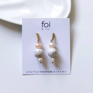 Ocean Pearl Drop Earrings - image
