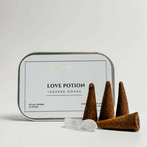 Aura Crystal Infused Ritual Incense Cones - image