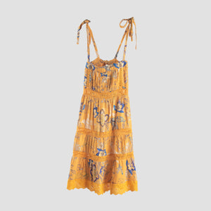 Breeze Dress (Baby) - Mustard Amihan Print - image