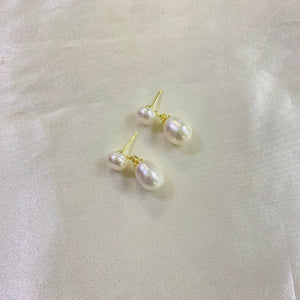 Selena Freshwater Pearl Earrings - image