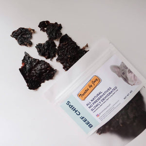 All Natural Dehydrated Beef Chips Dog and Cat Treat - image