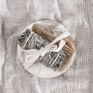 Home Blessing Ritual Kit with Mother of Pearl Plate Holder - image