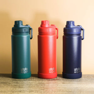 Acqua Sporty 600ml (20oz) Double Wall Insulated Stainless Steel Drinking Water Bottle - image