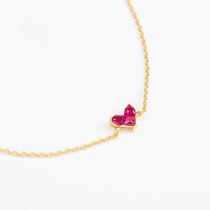 Red heart necklace - image