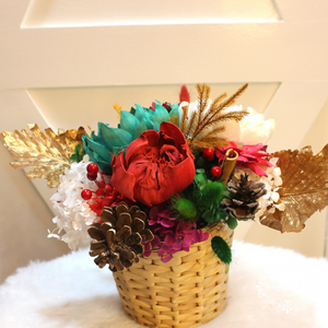 Winter Wonderland: Cherry Hyacinth Basket - image