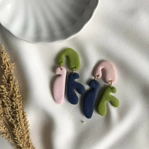 Various Matisse Inspired Clay Earrings - image