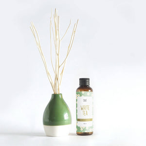 Real Scents White Tea Reed Diffuser Set - image