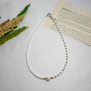 FRESH WATER PEARL CHOKER NECKLACE - image