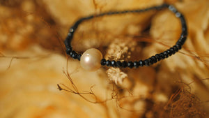 Inci Pearl Bracelet with Faceted Stones - image