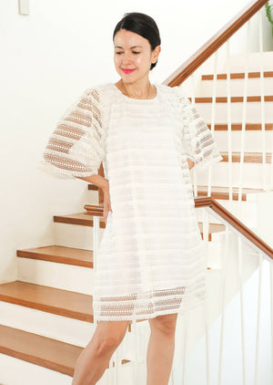 Fritz Eyelet Fringe Dress - image