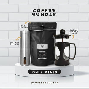 Coffee, French Press and Manual Grinder Set - image