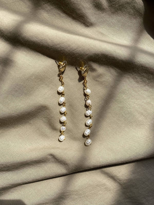 Fresh Water Pearl Chandelier Earrings - image