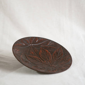 Lacquerware Maple Leaf Plate - image