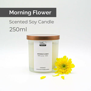 Morning Flower Premium Scented Soy Candle (250ml) by Lumi Candles PH - image