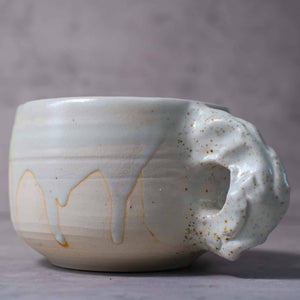Light Blue Stoneware Tactile Mug - image