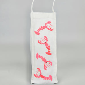 Lobster on Natural Canvas Water Bottle Bag - image