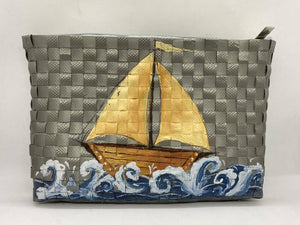 Come Sail Away with Me, Handpainted Bayongciaga Pouch - image