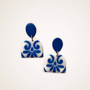 Ida Clay Earrings in Blue - image