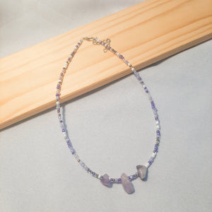 AMETHYST CHIPSTONE NECKLACE - image