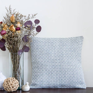 Handwoven Linen Cotton cushion cover | GOTS certified organic cotton pillow cover - image
