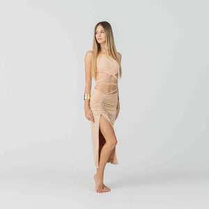 Venus Skirt in Tan Bamboo - image