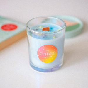 Throat Chakra (Bluebell & Persimmon) Soy Candle - image