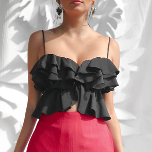 Ruffle Crop Top - image