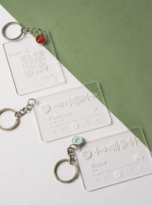 Clear Customized Keychain - image