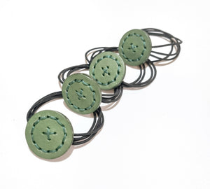 Button Hair Ties - image